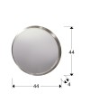 ARIES-ESPEJO REDONDO 44Ø PLATA